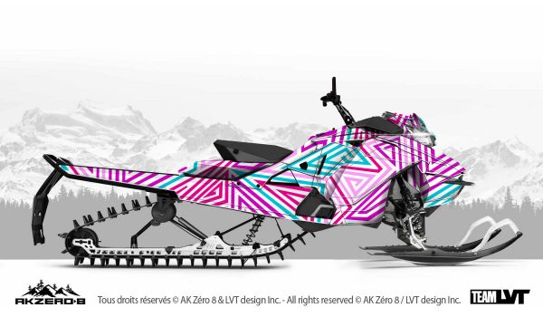 Kit graphique pour motoneige Ski-Doo - Design de couleur pastel